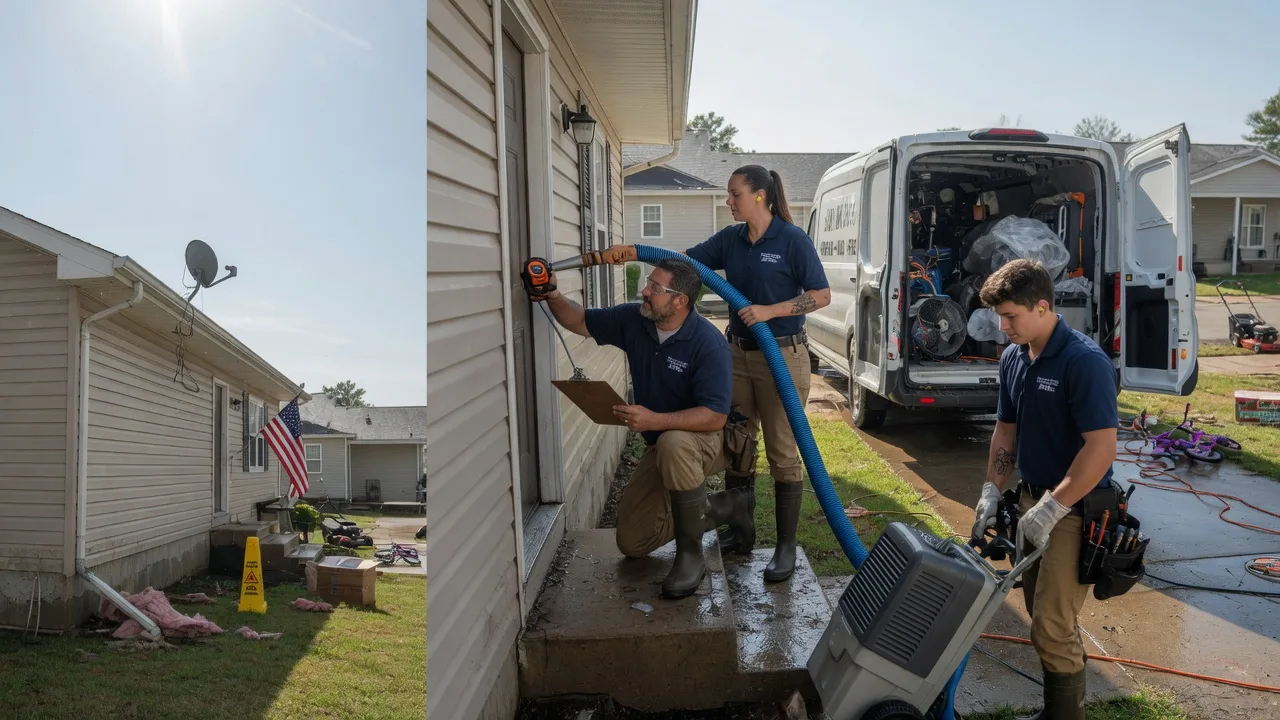 Ceiling Water Damage Restoration in Manchester, OK near me